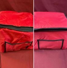 Large hot & cold delivery bag, red, 2 pieces