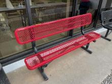 Outdoor 6' Bench - Red
