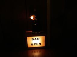 Vtg Lighted " Bar Open " Countertop Sign