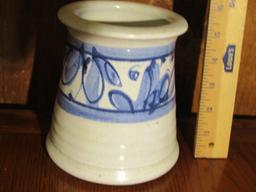 Vtg 1986 Signed Pottery Vase