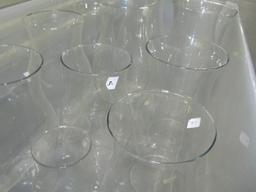 Lot Of 11 Various Sized Glass Chimneys   (LOCAL PICK UP ONLY)