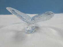 Waterford Crystal Butterfly Perched on Crystal Rock Paperweight Figure- Est. $125
