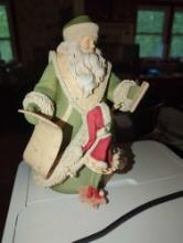 (DR) LOT OF 2 ITEMS INCLUDING HEART OF CHRISTMAS "MAKING AN E-LIAR AND CHECKING IT TWICE" FIGURINE