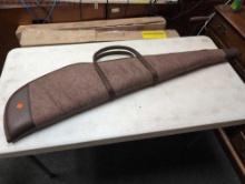 ALLEN BRAND BROWN COLORED RIFLE SOFT CASE. IT MEASURES 47" LONG.