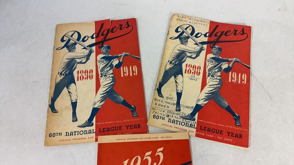 VTG MLB OFFICIAL PROGRAM & SCORE CARDS: DODGERS