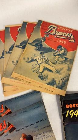 VTG MLB OFFICIAL PROGRAM & SCORE CARDS: BRAVES
