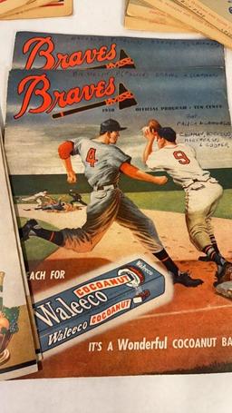 VTG MLB OFFICIAL PROGRAM & SCORE CARDS: BRAVES