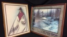 "GOING TO THE POWWOW" & MORE NATIVE FRAMED ART