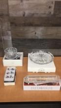 ROYAL LIMITED CRYSTAL WINE COASTER W STOPPER &MORE