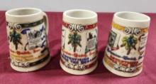 Lot of 3 Anheuser-Busch "Advertising Through The Decades" Steins