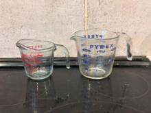Two Pyrex Liquid Measuring Cups