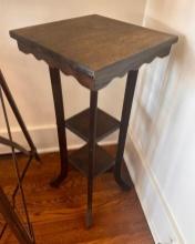 Antique Arts and Crafts Plant Stand, 31in H x 14in x 14in