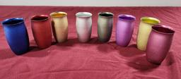 Vintage Mirro Anodized Aluminum Multi Colored Cups