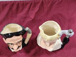 Lot of 2 Large Royal Doulton The Celebrity Collection - Groucho Marx & Mae West