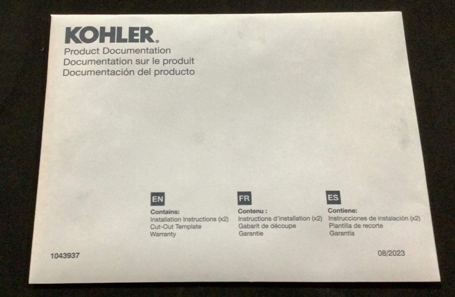 Kohler Under Counter Sink 6625-0