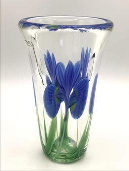 Orient & Flume Floral Decorated Art Glass