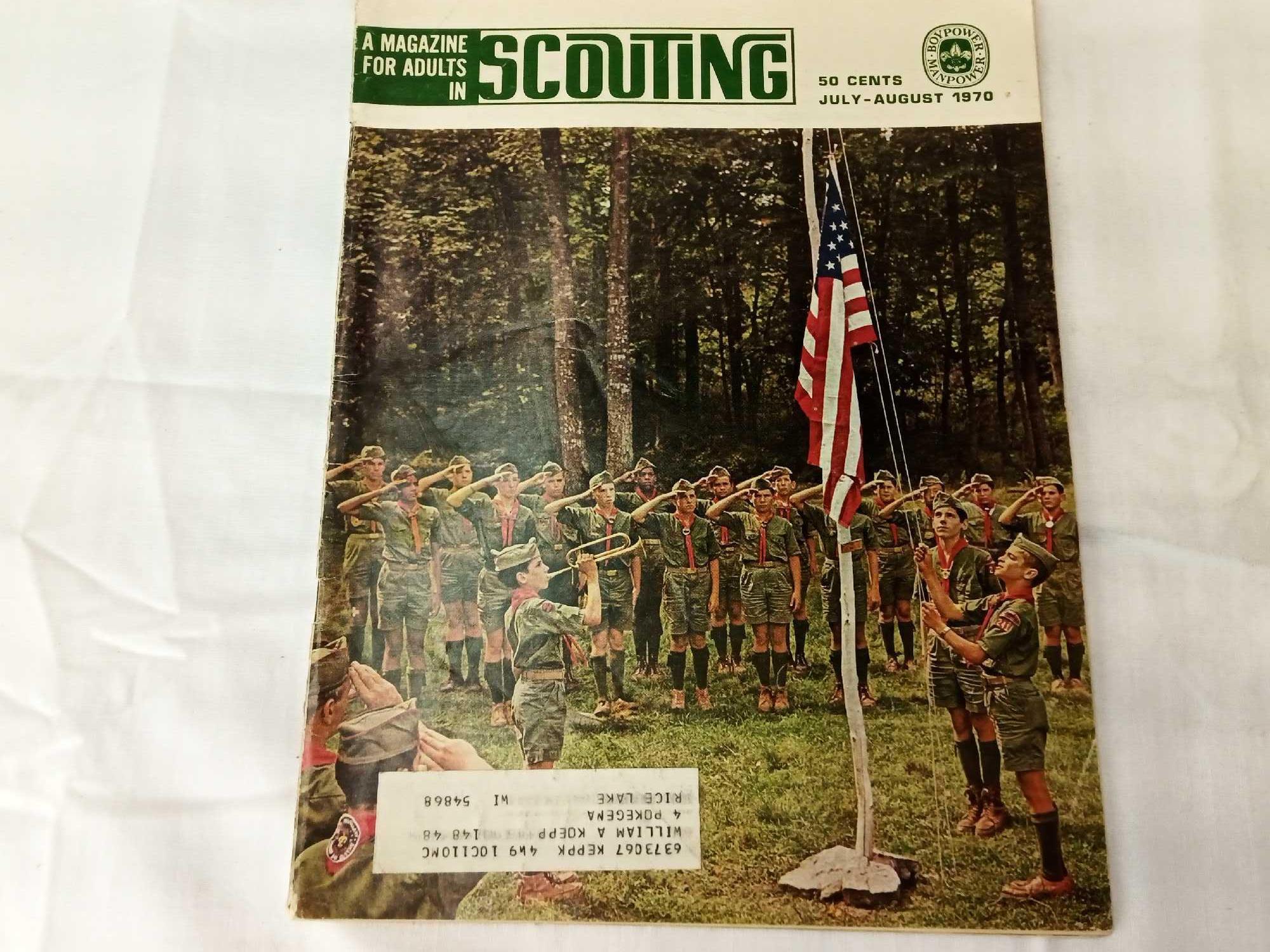 BOY SCOUT MAGAZINES 1957, 1961,'63, '64, '65, '68, '69, '70. 15 TOTAL.