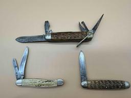 LOT OF 3 POCKET KNIVES AND MULTI TOOL