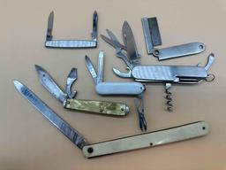 6 POCKET KNIVES/ MULTI TOOLS WITH ADVERTISEMENTS