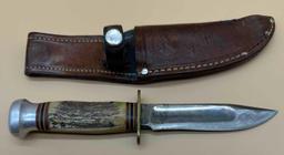 MARBLES GLADSTONE HUNTING KNIFE WITH CASE