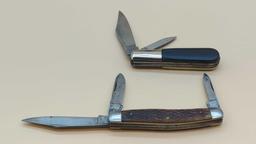 SABRE POCKET KNIFE LOT - TRI BLADE HAS NICK IN SMALL BLADE