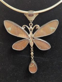 BUTTERFLY NECKLACE STERLING
