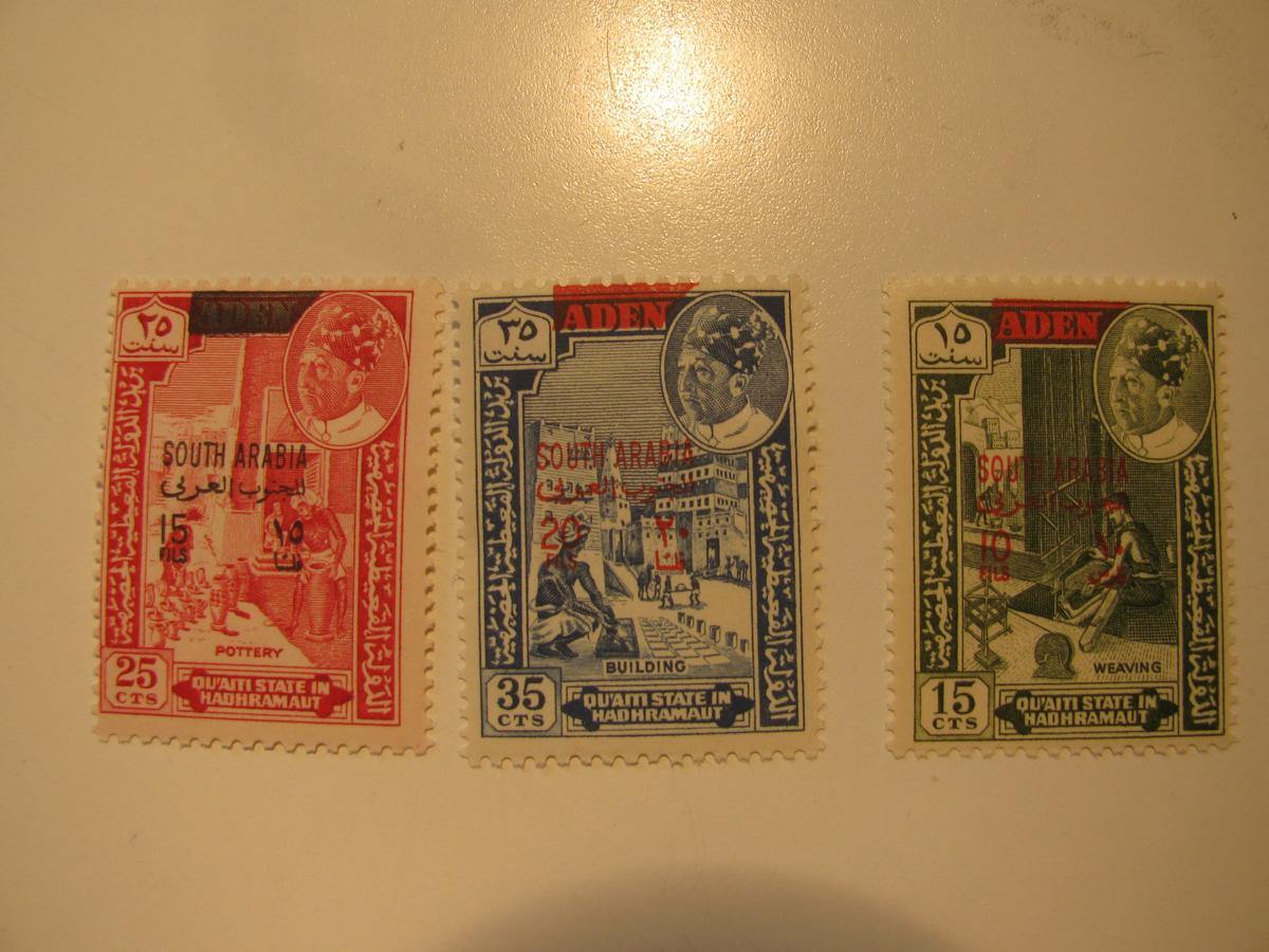 3 Aden Unused  Stamp(s)