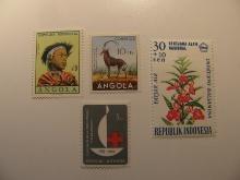 2 Angola & 2 IndonesiaUnused  Stamp(s)