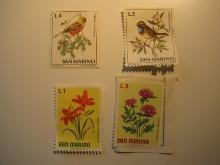4 San Marino Unused  Stamp(s)