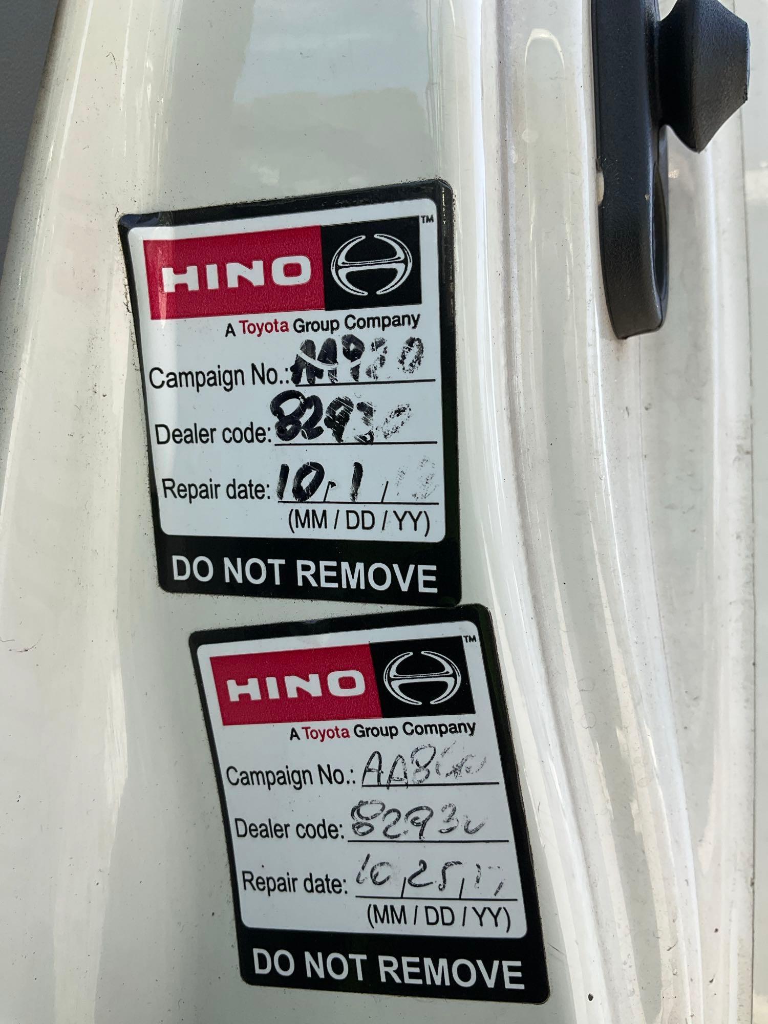2017 HINO 740 BOX TRUCK, DIESEL , APPROX GVWR 17,950 LBS, BOX BODY APPROX 18FT, ETRACKS, BACK UP ...