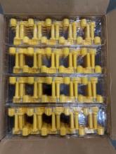 ABI SNAPTRACKER LASER MARKED YELLOW BOLT SEALS , APPROX 200 IN BOX