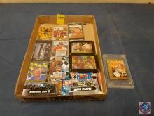 Nascar Collectible Trading Cards in Plastic Covers and (2) Hot Wheel Collectibles