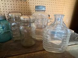 Group of Vintage Glass Jars