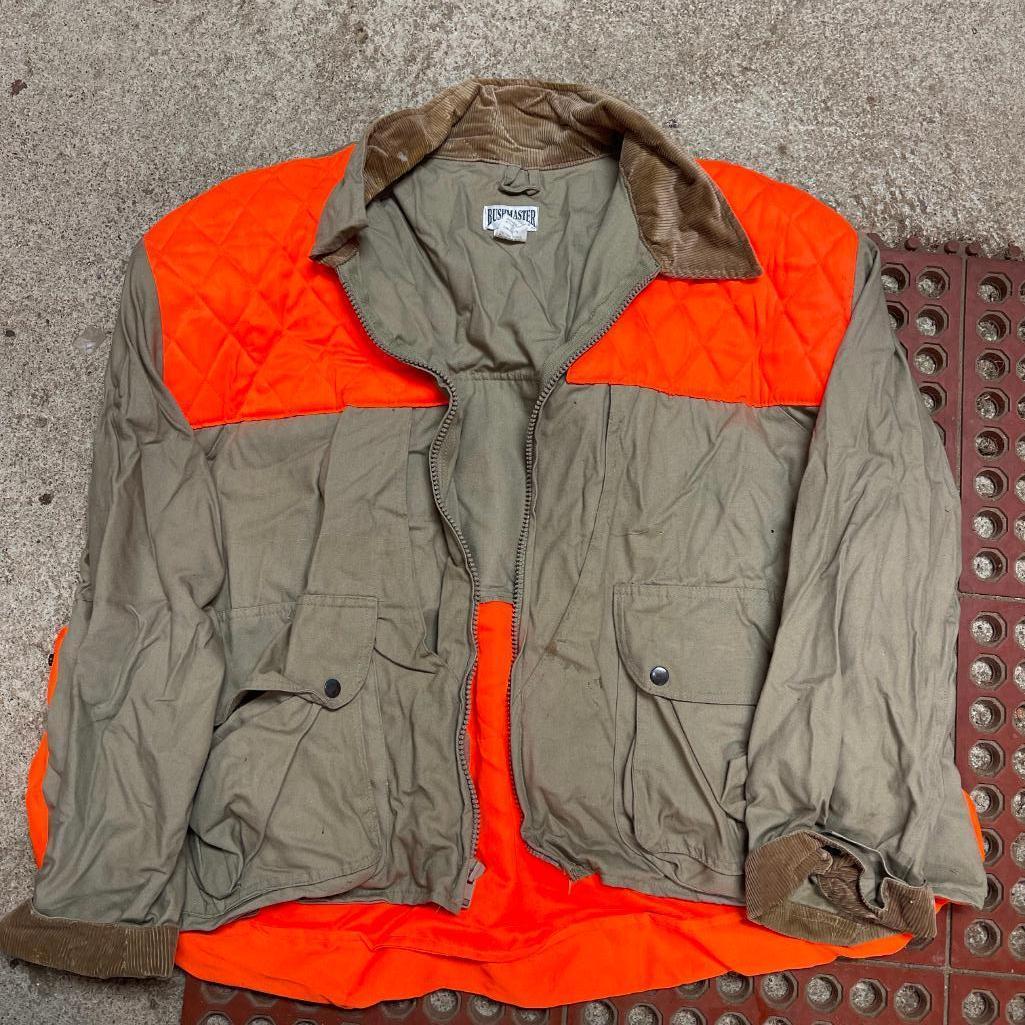Three Piece Hunting Jacket by Bushmaster, Vest by Gamehide Size 2XL and Hat Like New Condition