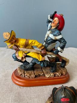 Group of 2 Fire Fighter Figurines