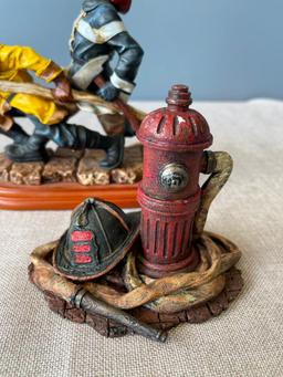Group of 2 Fire Fighter Figurines