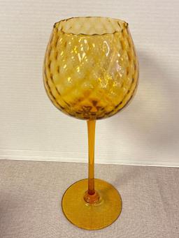 MCM Empoli Style Amber Glass