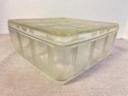 Vintage Lidded Glass Container