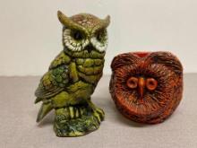 Group of 2 Owls