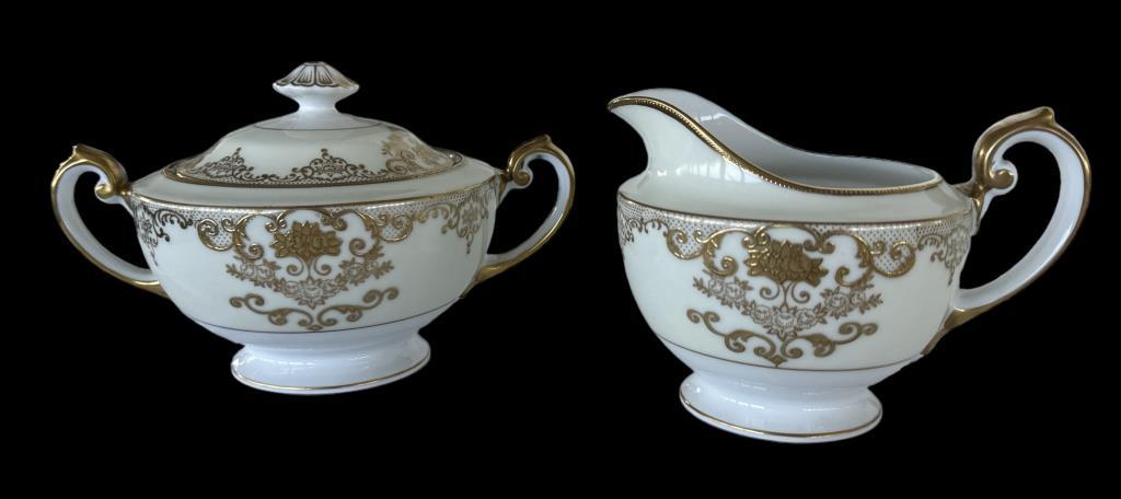 Set of Meito "Goldwyn" Hand-Painted China (Japan):