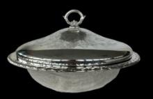 Oneida Silver Plate Covered Dish with Pyrex
