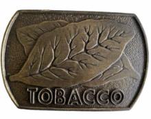 Vintage Tobacco Leaf Belt Buckle