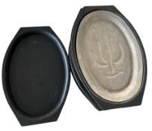 (7) Nordic Ware Steak Plates with Trays and (2)