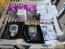 (2) Blood Glucose Meters, (2) Cases, and Lancets
