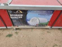 2024 Unused Gold Mountain Model 203012R-300g PE Dome Storage Shelter Single-Truss
