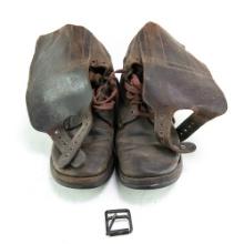 WWII US Army Double Buckle Combat Boots 8 D