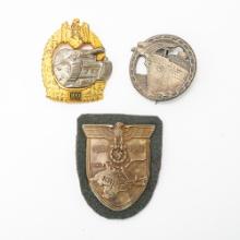 WWII German 100 Tank Assault Badge Lot-Modern JFS