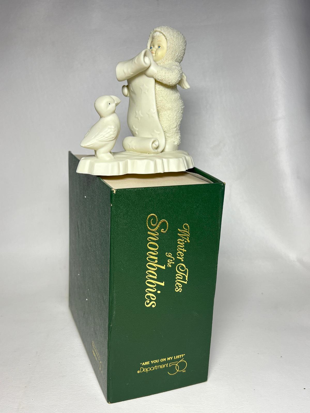 SNOWBABIES "Are You On My List?" Figurine in Box