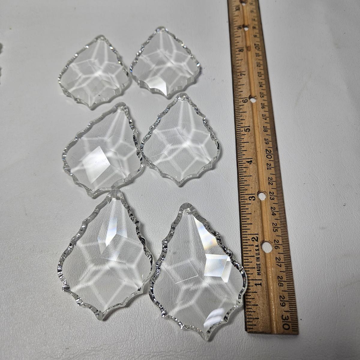 6 Large French Crystals