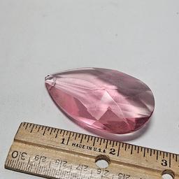 Lot of 2 Large Pink Crystals